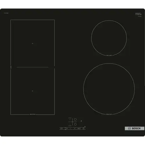 Plita incorporabila BOSCH PVS61RBB5E, Inductie, PowerBoost, 6.9 kW, CombiZone, TouchSelect, 60 cm (Negru)
