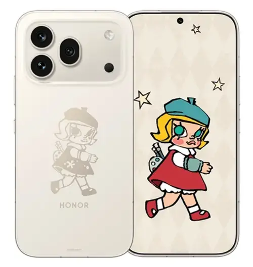 Telefon Mobil Honor 600 Pro, MOLLY Limited Edition, Procesor Qualcomm SM8750-AC Snapdragon 8 Elit Octa-Core, AMOLED Touchscreen 6.57inch, 12 GB RAM, 512 GB Flash, Camera 200 + 50 + 12 MP, Dual SIM, Android (Alb/Auriu)