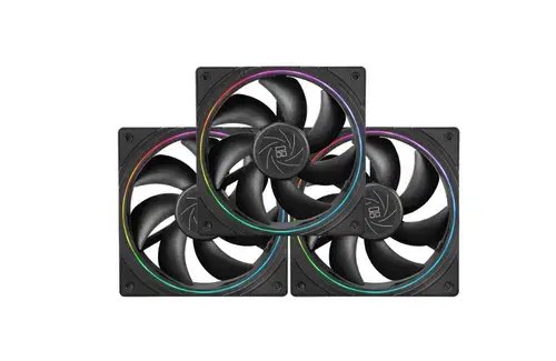 Set 3 ventilatoare Thermalright TL-S12, 120mm, 1500 rpm, ARGB (Negru)