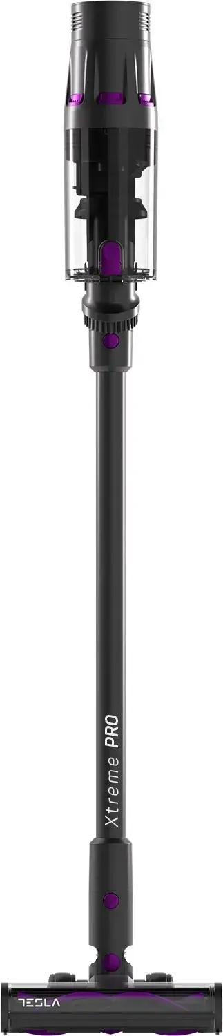 Aspirator vertical Tesla HS505GP, 500 W, 29.6 V, 3 viteze, Capacitate 600 ml, Filtrare HEPA (Gri/Mov)