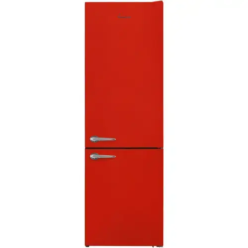 Combina frigorifica Fram FC-VRL2681RDE++, 268 l, Less Frost, Clasa E, Iluminare LED, Control mecanic, H 170 cm (Rosu)