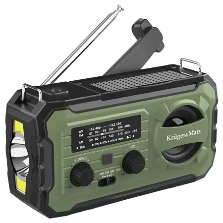 Radio multifunctional solar Kruger&Matz KM0837, 10000 mAh