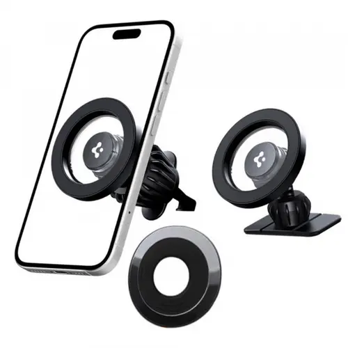 Suport Auto Magnetic Spigen MFT13, Universal, Negru