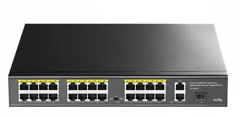 Switch Cudy FS1026PS1, 24-Port 10/100M PoE+ Switch 2 x Gigabit ports, 1 x SFP Slot