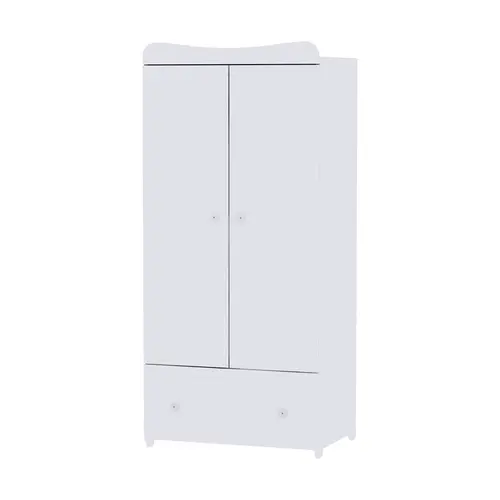 Dulap garderoba Lorelli Exclusive, 80x57x178 cm, 2 usi, Alb