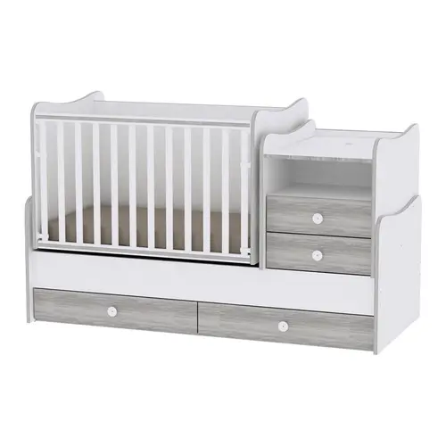 Mobilier Combo Lorelli White & Artwood, 72 x 172 cm, lemn