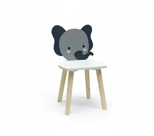 Scaun copii U-Grow UG-CHAIR-EF, design elefant, MDF