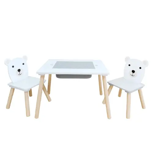 Set masuta cu spatiu de depozitare  si 2 scaune U-Grow UG-74KINET, MDF