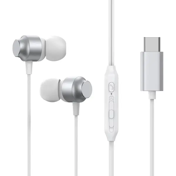 Handsfree USB-C Joyroom JR-EC06, Argintiu