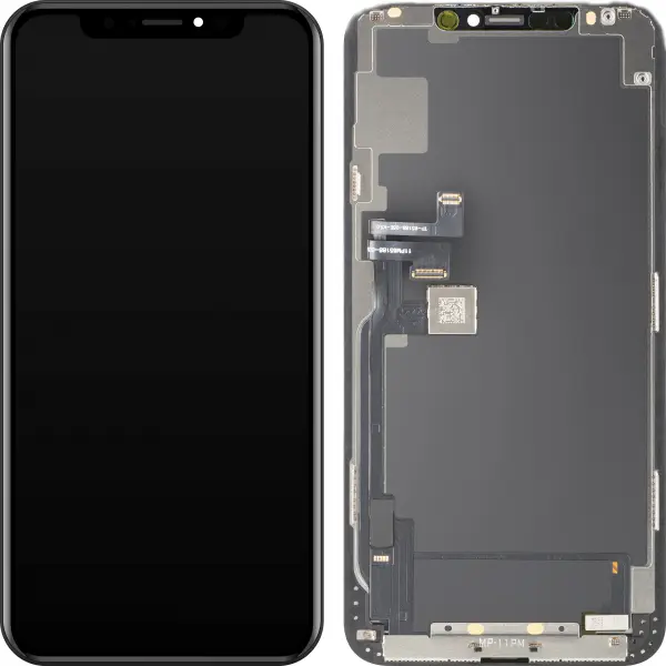 Display cu Touchscreen MP compatibil cu Apple iPhone 11 Pro Max, cu Rama, Versiune OLED FHD IC Movable, Negru