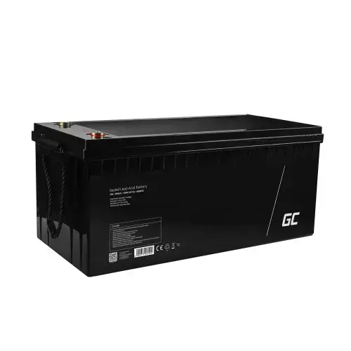 Acumulator stationar Green Cell AGM 12V 200Ah VRLA plum acid, baterie fara mentenanta,  pentru fotovoltaice, autorulote, camion