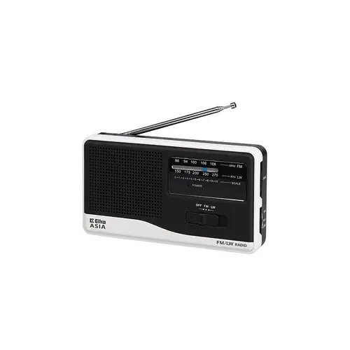 Ceas cu radio Eltra, 155x85x38mm, Alb/Negru