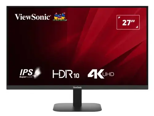 Monitor IPS LED ViewSonic 27inch VA2708-4K-HD, UHD (3840 x 2160), HDMI, DisplayPort, 4 ms (Negru)