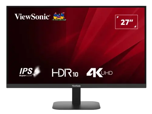 Monitor IPS LED ViewSonic 27inch VA2708-4K-HD, UHD (3840 x 2160), HDMI, DisplayPort, 4 ms (Negru)