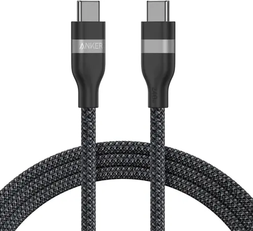 Cablu de date Anker USB-C la USB-C, 1.8m, 240W (Negru)