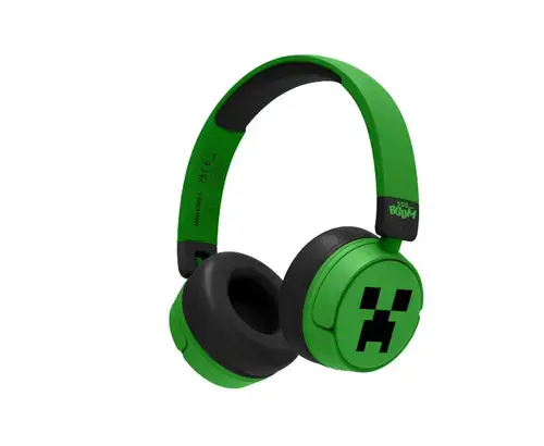 Casti pentru copii OTL Technologies, Minecraft Creeper (Verde/Negru)