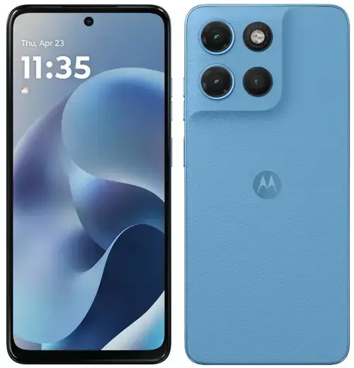 Telefon Mobil Motorola Moto G17, Procesor Mediatek Helio G81 Extreme, Ecran IPS LCD 6.72inch, 4GB RAM, 128GB Flash, Camera Duala 50 + 5 MP, Wi-Fi, 4G, Dual Sim, Android (Albastru)