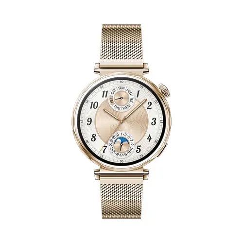 Smartwatch HUAWEI Watch GT 5 41mm, Ecran AMOLED 1.32inch, Bluetooth, NFC, GPS, Android/iOS, Milanese Strap (Auriu)