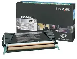 Toner Lexmark C736H1KG (Negru - de mare capacitate - program return)