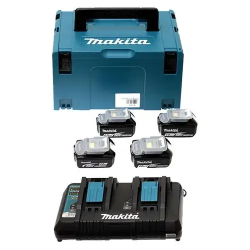 Kit Makita Power Source LXT MAKPAC, BL1850BX4, DC18RD, 18 V, 5 Ah
