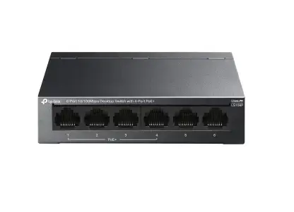 Switch TP-Link LS106P, 4 porturi, PoE+
