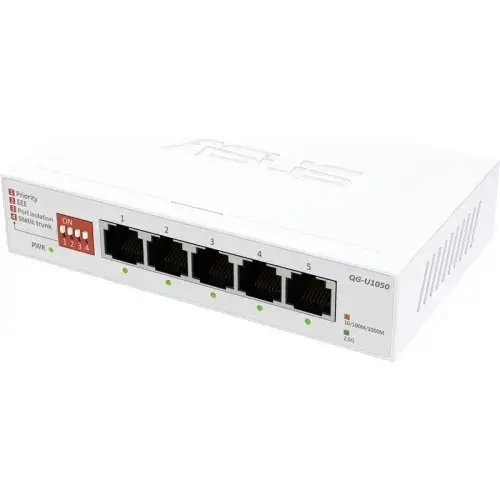 Switch ASUS QG-U1050, 5 porturi (Alb)