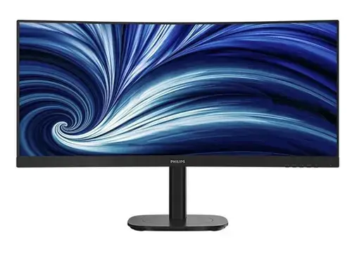 Monitor VA LED Philips 34inch 34B2N3500C, WQHD (3440 x 1440), Ecran curbat, HDMI, DisplayPort, Boxe, 120 Hz, 4 ms (Negru)