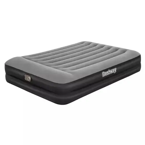 Saltea gonflabila dubla Bestway TriTech, cu pompa electrică integrata, 203 x 152 x 46 cm
