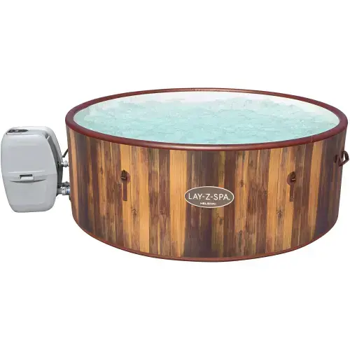 Cada cu hidromasaj Bestway Lay-Z-Spa Helsinki AirJet Plus, diametru 180 cm, H66 cm, bule cu aer cald - 180 jeturi AirJet, functie incalzire, volum 1123 l, pompa filtrare 1325 l/h, capac termic izolator si dozator ChemConnect