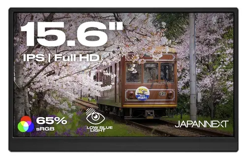 Monitor Portabil IPS LED JAPANNEXT 15.6inch JN-MD-i156F-LE, Full HD (1920 x 1080), Mini HDMI, USB-C (Negru)