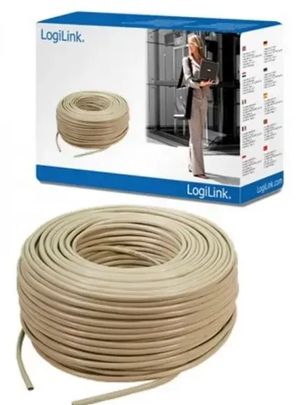 Cablu UTP LogiLink CPV0014, CAT5e, 100 m (gri)