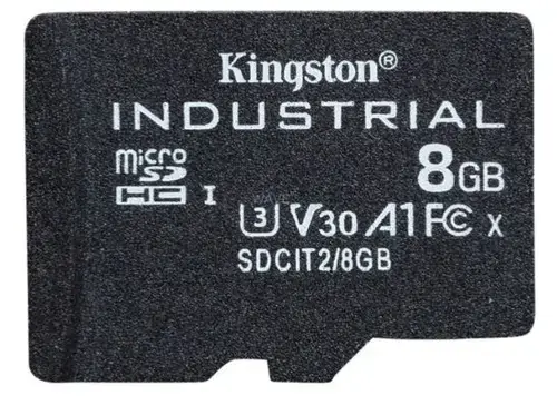 Card de memorie Kingston Industrial  microSDHC, 8GB, UHS-U3, Clasa 10, 100MB/s