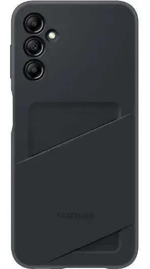 Husa Protectie Spate Samsung EF-OA146TBEGWW, Slot Card pentru Samsung Galaxy A14 (Negru)