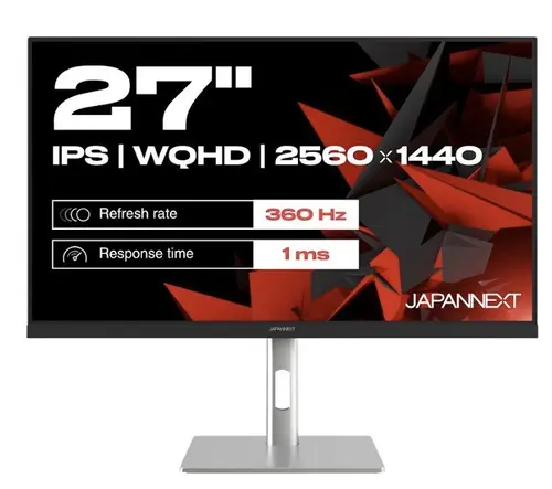 Monitor Gaming IPS LED JAPANNEXT 68.5 cm JN-I270WQHD300F-HSP, WQHD (2560 x 1440), HDMI, DisplayPort (Gri)