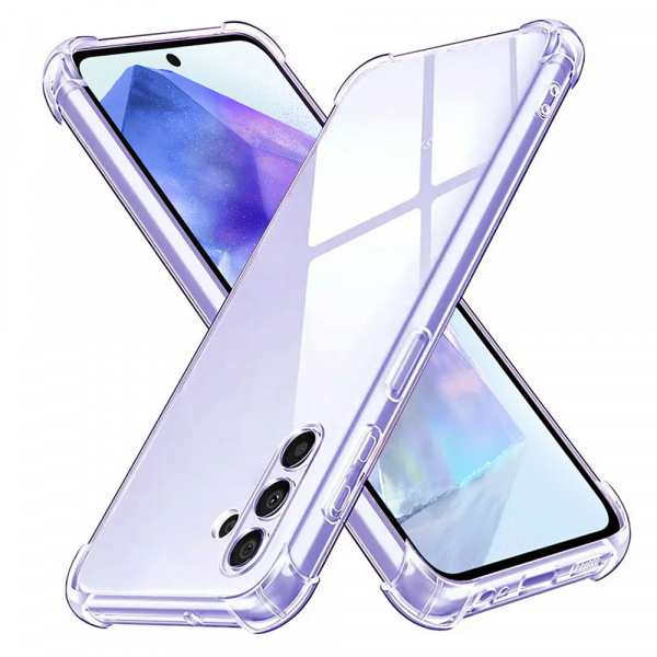 Husa pentru Samsung Galaxy A55 5G A556, Techsuit, Shockproof Clear, Transparenta
