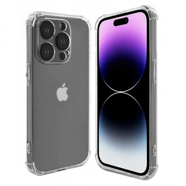 Husa pentru Apple iPhone 15 Pro, Techsuit, Shockproof Clear, Transparenta