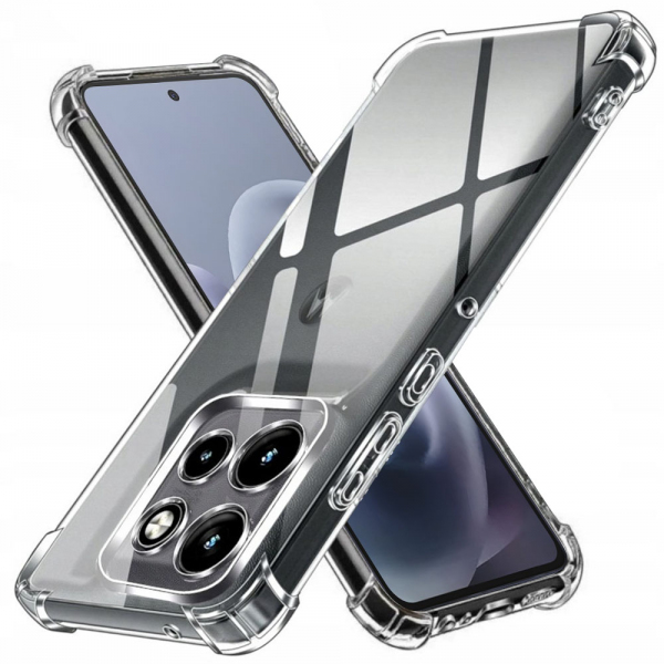 Husa pentru Motorola Moto G86 Power, Techsuit, Shockproof Clear, Transparenta