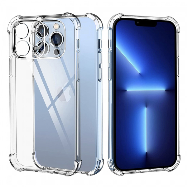 Husa pentru Apple iPhone 13 Pro Max, Techsuit, Shockproof Clear, Transparenta