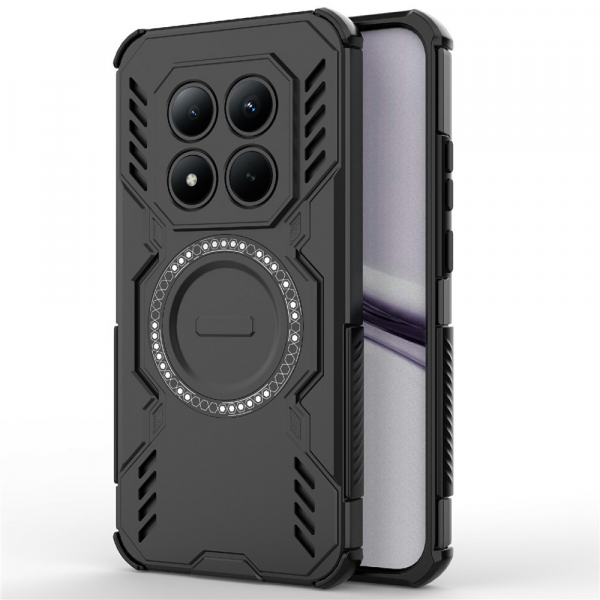 Husa MagSafe pentru Xiaomi Poco M8 Pro / Redmi Note 15 Pro+ 5G, Techsuit, ArmorMag, Neagra