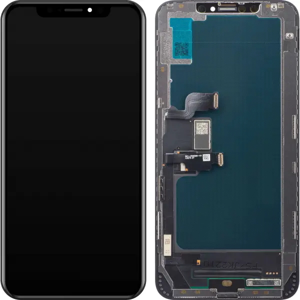 Display cu Touchscreen JK pentru Apple iPhone XS Max, cu Rama, Versiune LCD In-Cell, Negru, Swap