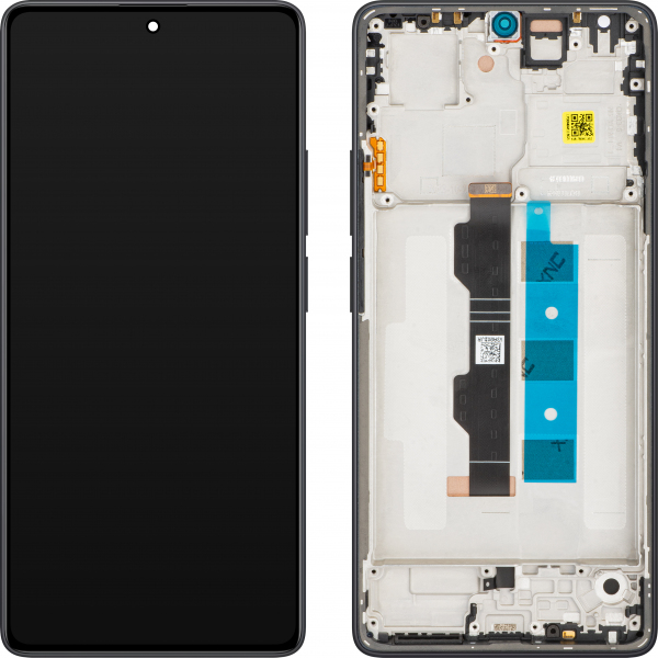 Display cu Touchscreen Xiaomi Redmi Note 13 Pro 4G, cu Rama, Negru (Midnight Black), Swap 56000300N600