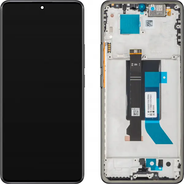 Display cu Touchscreen Xiaomi Redmi Note 14 Pro 5G, cu Rama, Negru (Midnight Black), Swap 56002300O1600