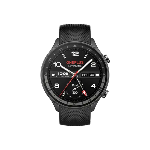 Smartwatch OnePlus Watch 2R, Ecran AMOLED 1.43inch, Procesor Snapdragon W5 Gen 1, 2GB RAM, 32GB Flash, Wi-Fi, Bluetooth, GPS, NFC (Gri)