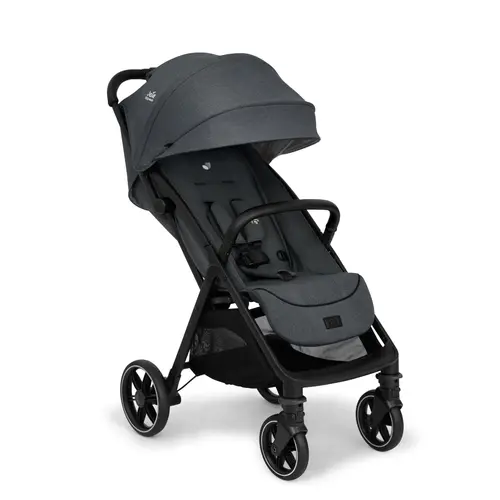 Carucior ultracompact Joie Signature Ebony Parcel LX, 0 - 22 kg, 0 - 36 luni, Negru/Gri
