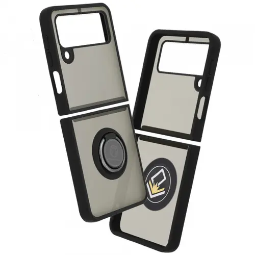 Husa Techsuit Glinth pentru Samsung Galaxy Z Flip3 5G F711, Neagra