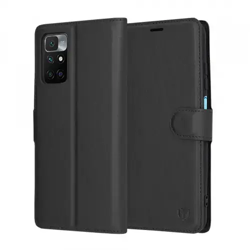 Husa pentru Xiaomi Redmi 10 2022 / 10 Techsuit Leather Folio (Negru)