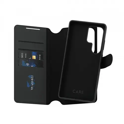 Husa pentru Samsung Galaxy S25 Ultra S938, PanzerGlass, Care Feature Tango Two-in-One, Neagra