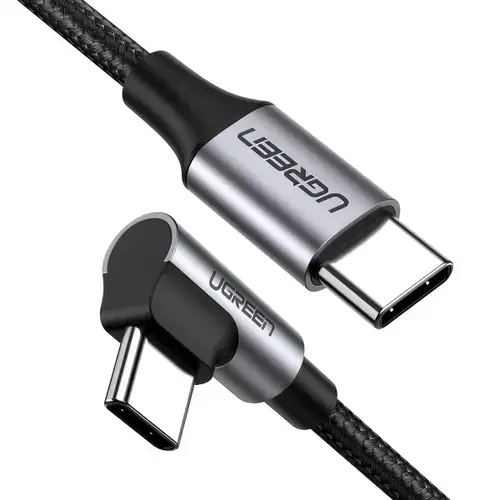 Cablu date/incarcare UGREEN US255 Angled, USB-C - USB-C, 60W, 3m