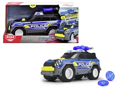 Masina de politie Dickie - Suv cu sunete si lumini, 30cm (Multicolor)