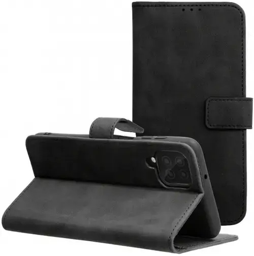Husa pentru Samsung Galaxy A12 Nacho A127 / M12 M127 / A12 A125, Forcell, Tender Book, Neagra